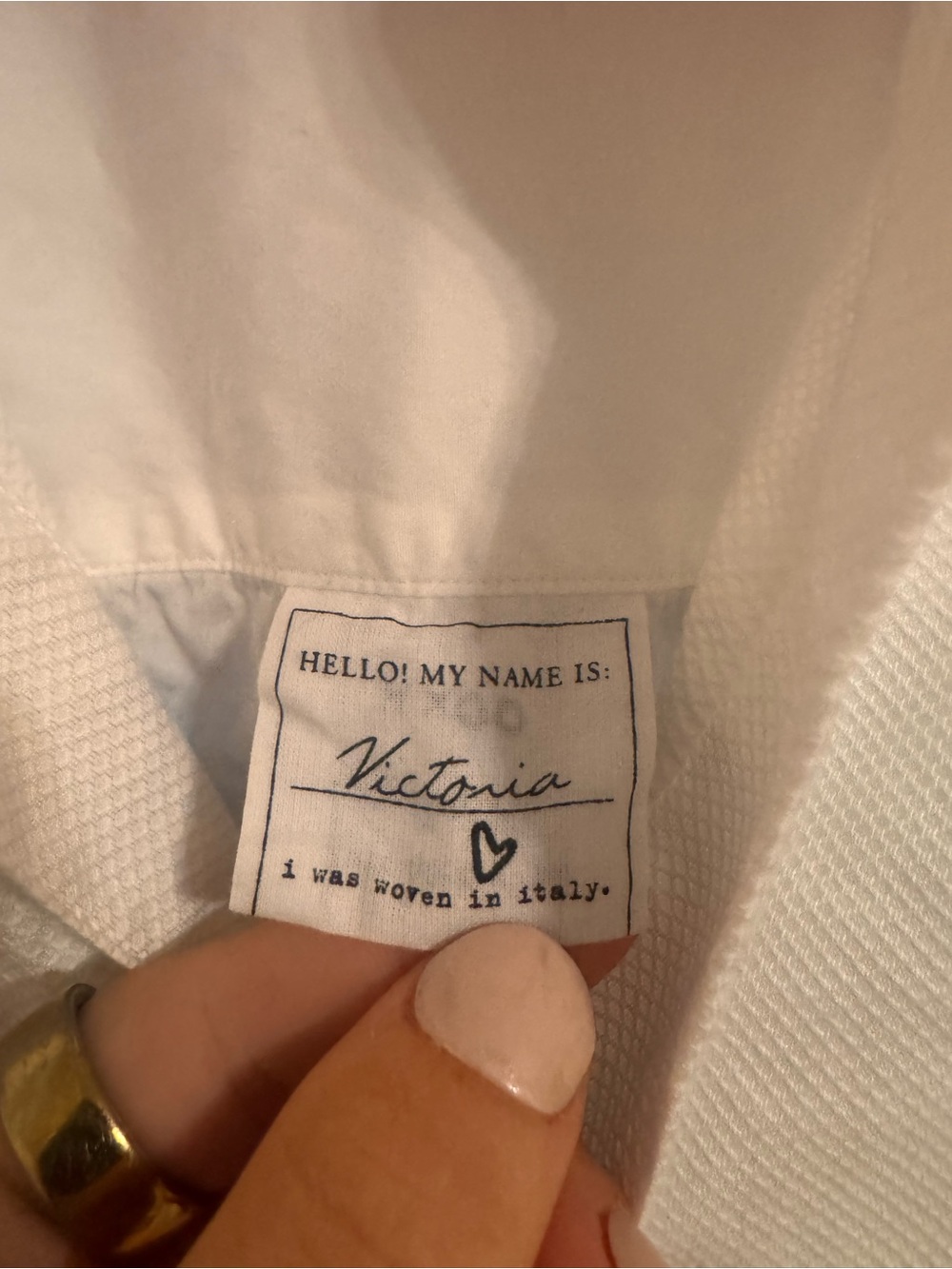 Frank & Eileen Women’s White Band-Collar Dress Shirt - Picture 2 of 14